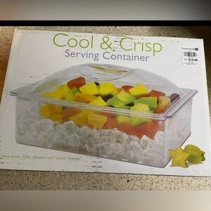 Cool & Crisp Clear Serving Container - Clear
